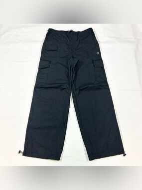 NWT Aeropostale Men’s Small Parachute Cargo Baggy Pants Non Stretch Cotton Black